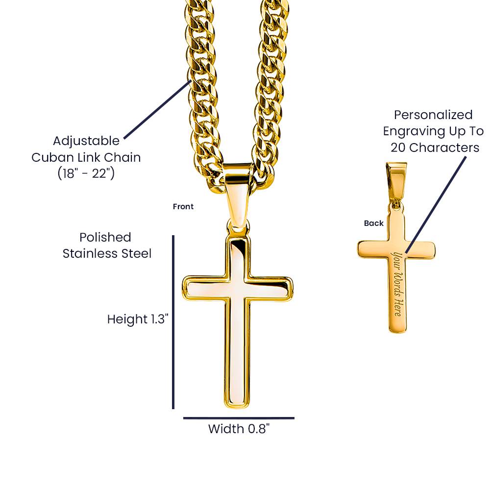 Graduation Personalized Cross Necklace