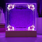 To My Daughter Plaque Gift-[Heartfelt Family Gift]