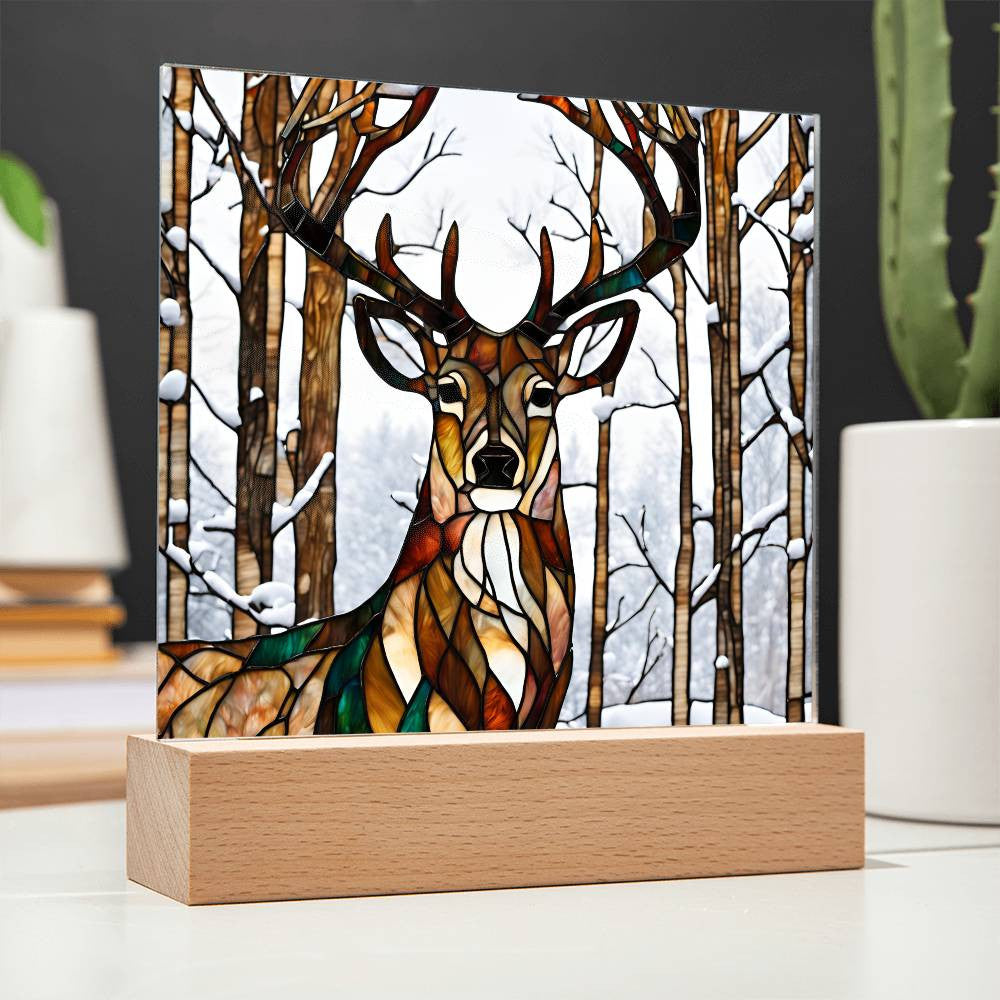 Deer Decorative Acrylic Plaque-[Heartfelt Family Gift]