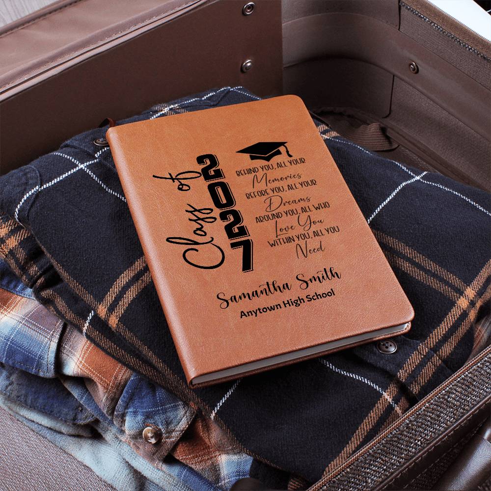 Class of 2027 Graduation Journal, Personalized Senior Notebook, High School Memory Book, Graduate Gift, Graduation Keepsake Journal