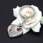 Engraved Memorial Heart Keychain Gift-[Heartfelt Family Gift]
