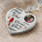 Engraved Memorial Heart Keychain Gift-[Heartfelt Family Gift]