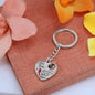Engraved Memorial Heart Keychain Gift-[Heartfelt Family Gift]