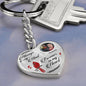 Engraved Memorial Heart Keychain Gift-[Heartfelt Family Gift]