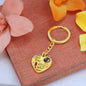 Engraved Memorial Heart Keychain Gift-[Heartfelt Family Gift]