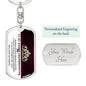 To My Badass Granddaughter Keychain-[Heartfelt Family Gift]