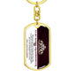 To My Badass Granddaughter Keychain-[Heartfelt Family Gift]