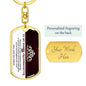 To My Badass Granddaughter Keychain-[Heartfelt Family Gift]
