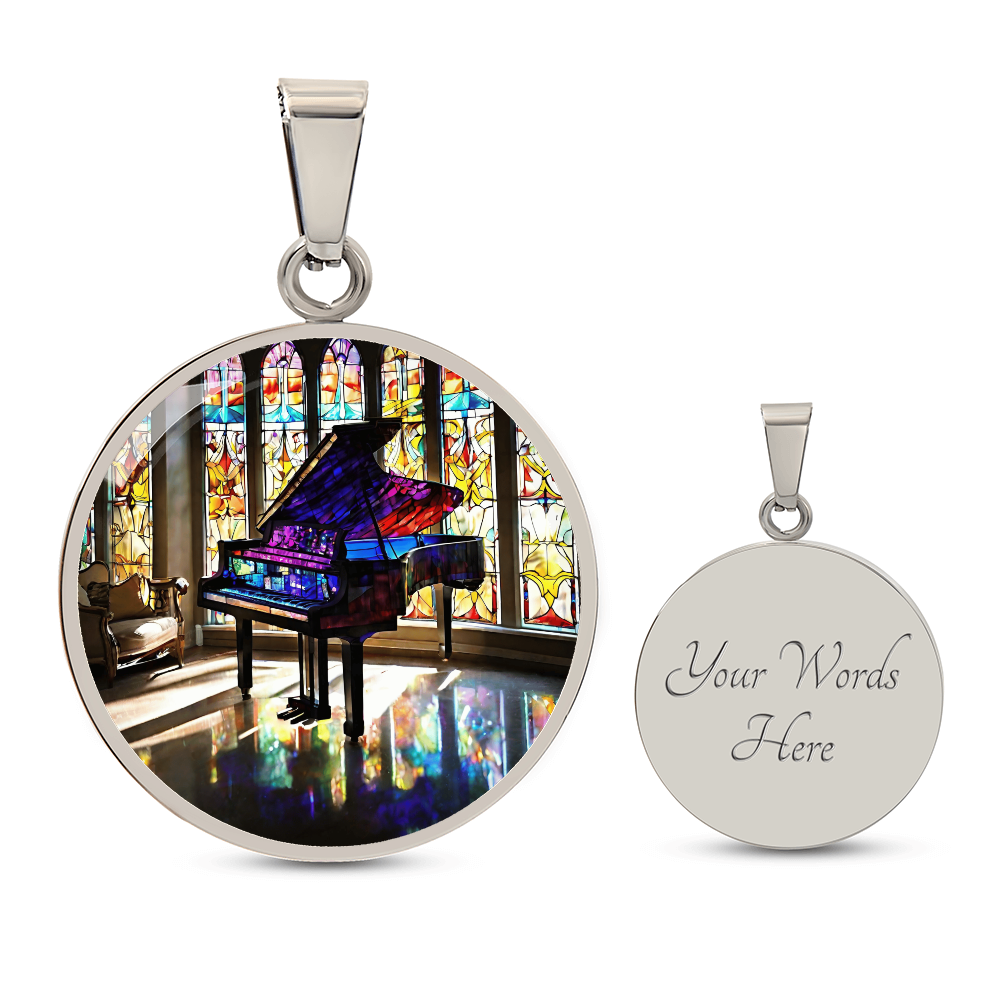 Engraved Piano Necklace - Perfect Gift for Music Lovers-[Heartfelt Family Gift]