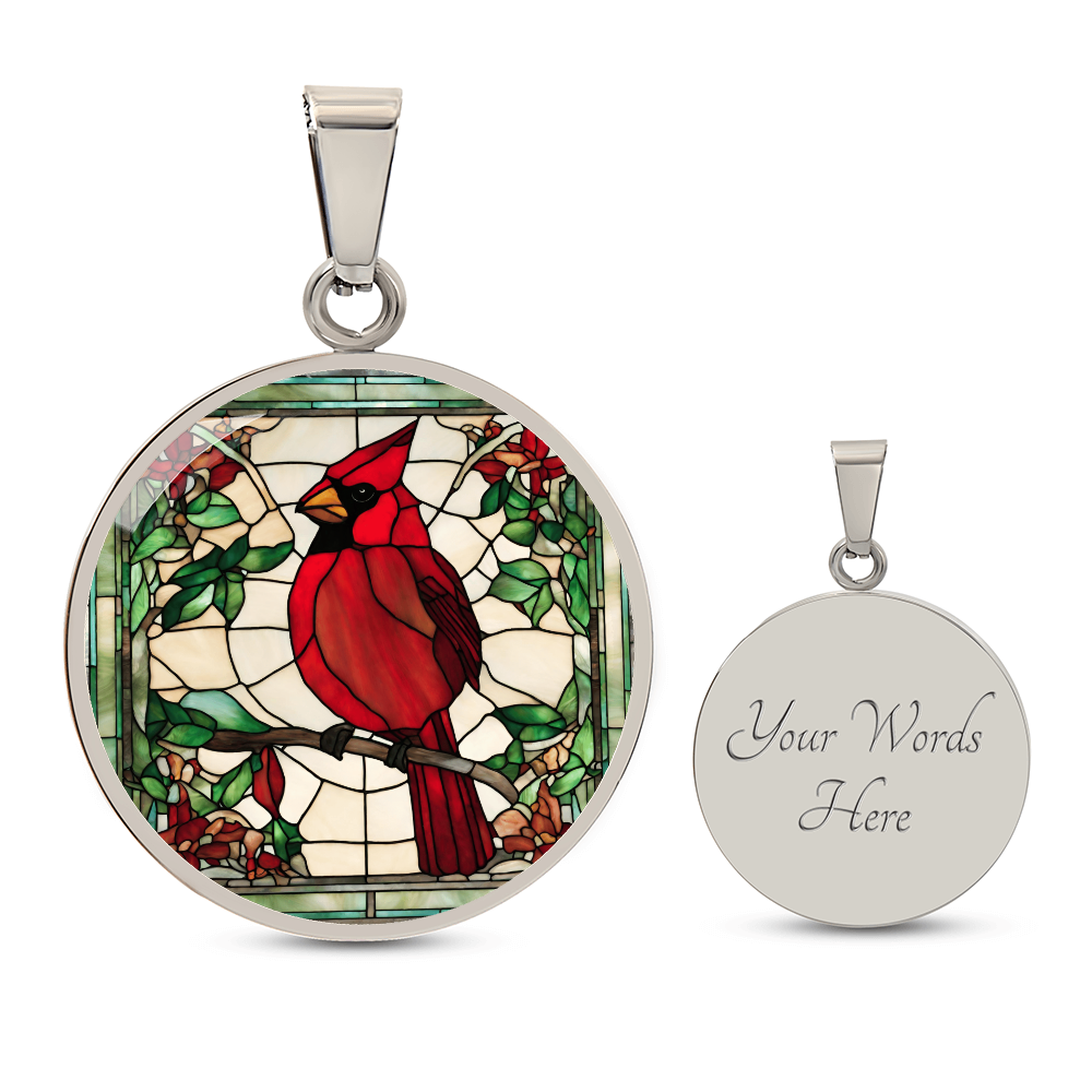 Cardinal Engraved Necklace - Elegant and Meaningful Gift for Women-[Heartfelt Family Gift]