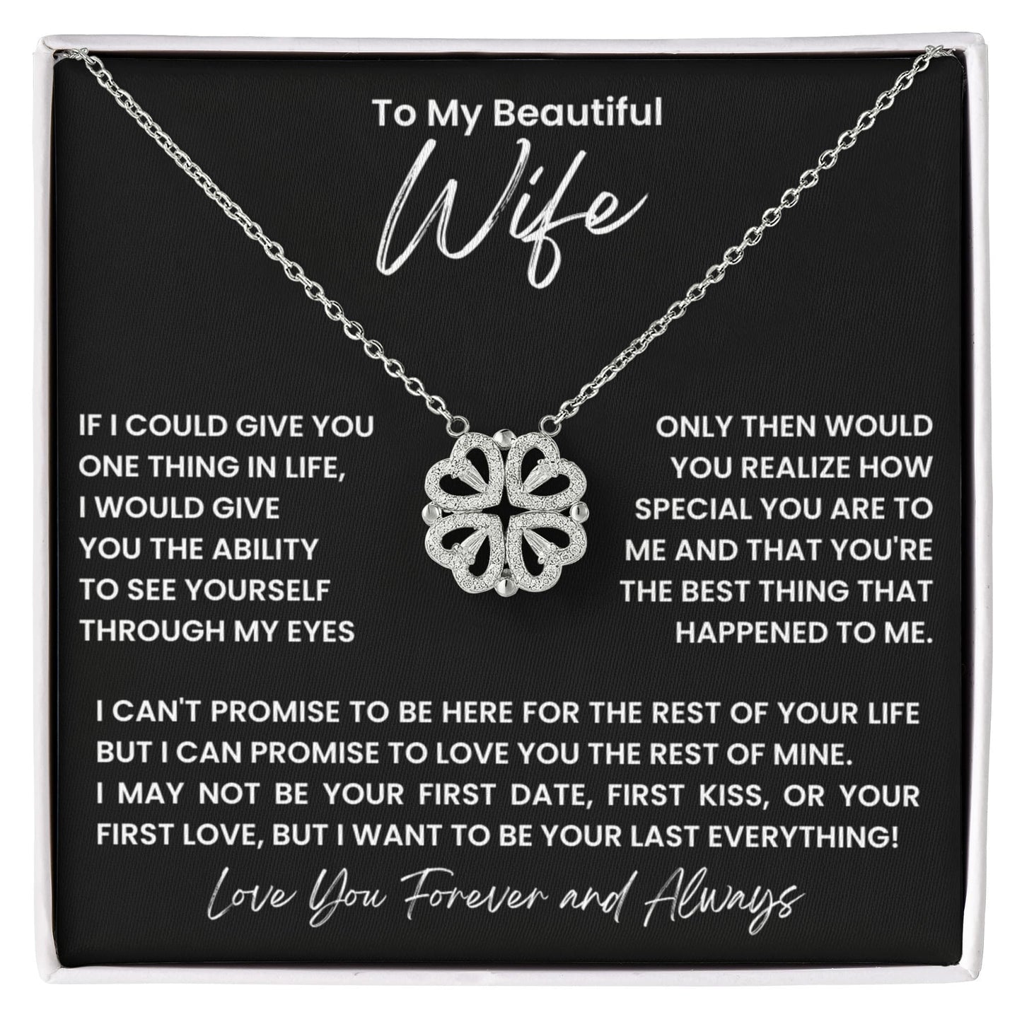 Wife Convertible Clover Hearts Necklace