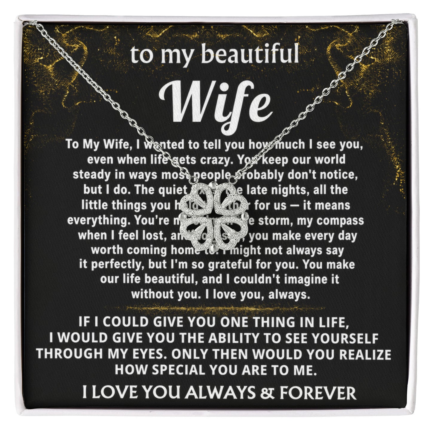 To My Wife, You make our life beautiful.