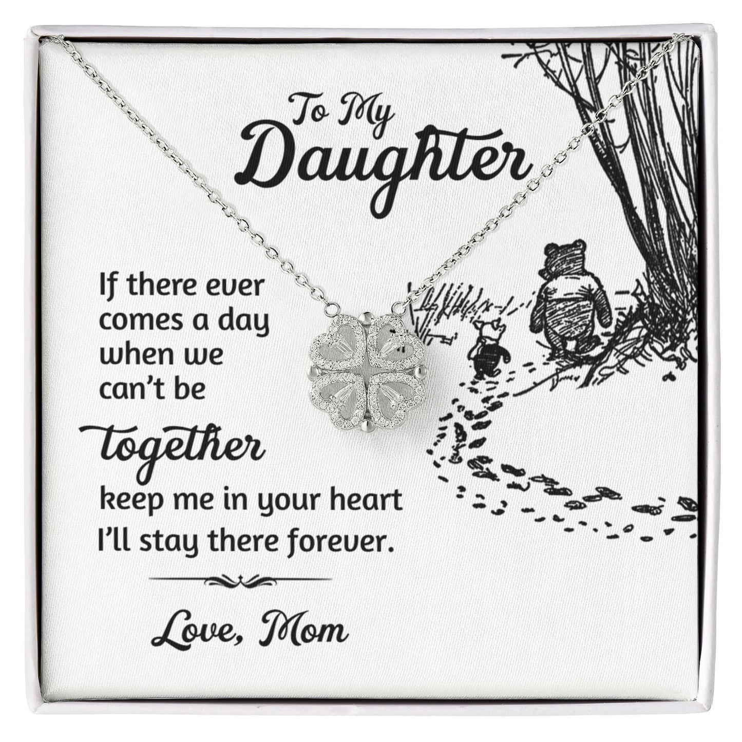 Daughter Clover Convertible Necklace Gift from Mom