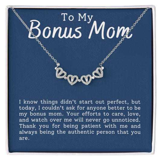 Bonus Daughter Clover Heart Convertible Necklace
