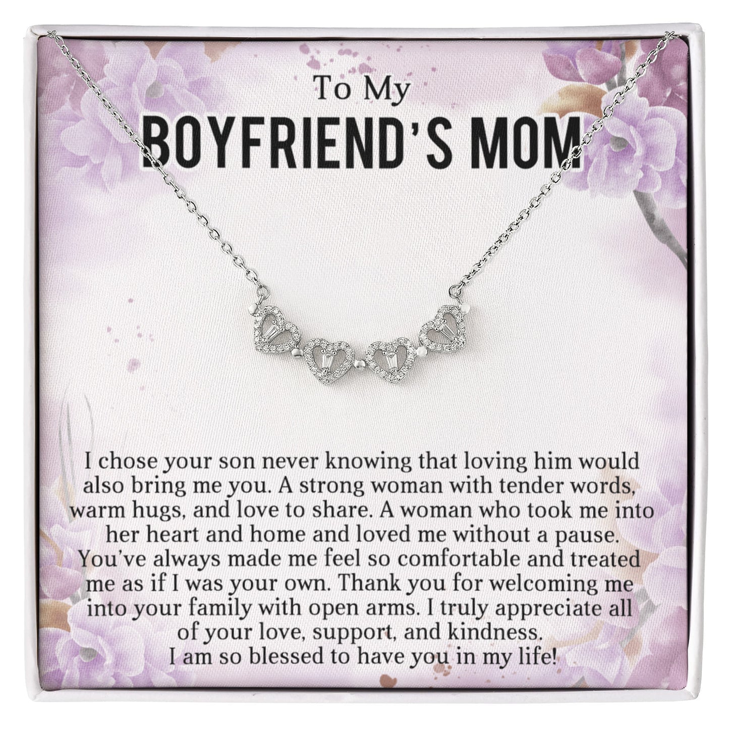 Boyfriends Mom Clover Heart Convertible Necklace