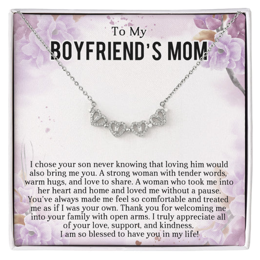 Boyfriends Mom Clover Heart Convertible Necklace