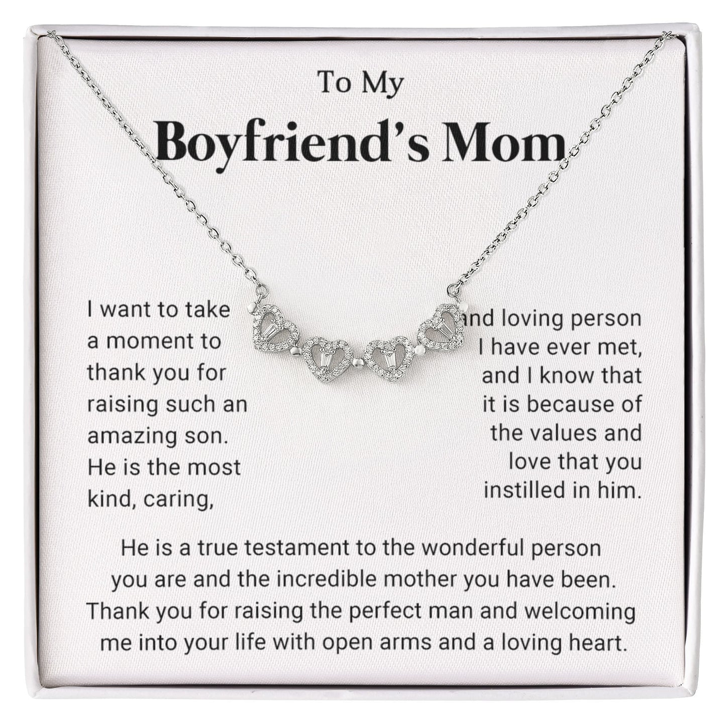 Boyfriends Mom Clover Heart Convertible Necklace