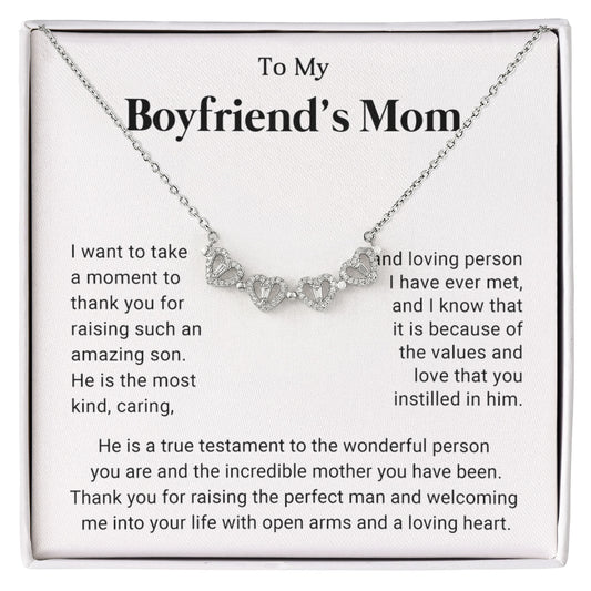 Boyfriends Mom Clover Heart Convertible Necklace