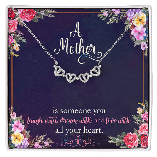 Mother Clover Heart Convertible Necklace