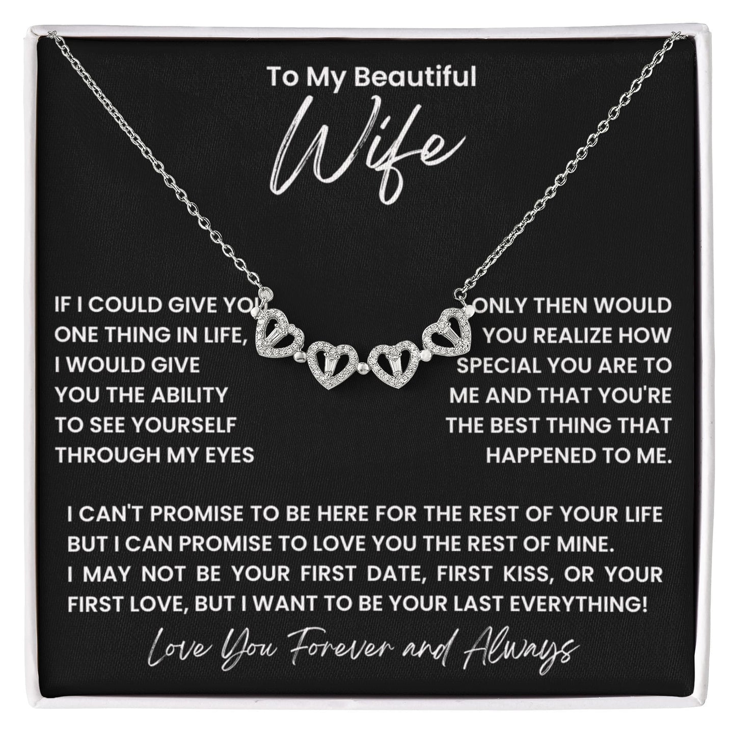 Wife Convertible Clover Hearts Necklace