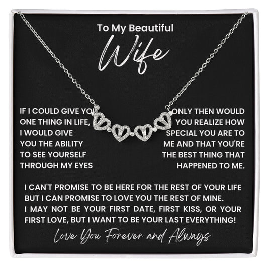 Wife Convertible Clover Hearts Necklace