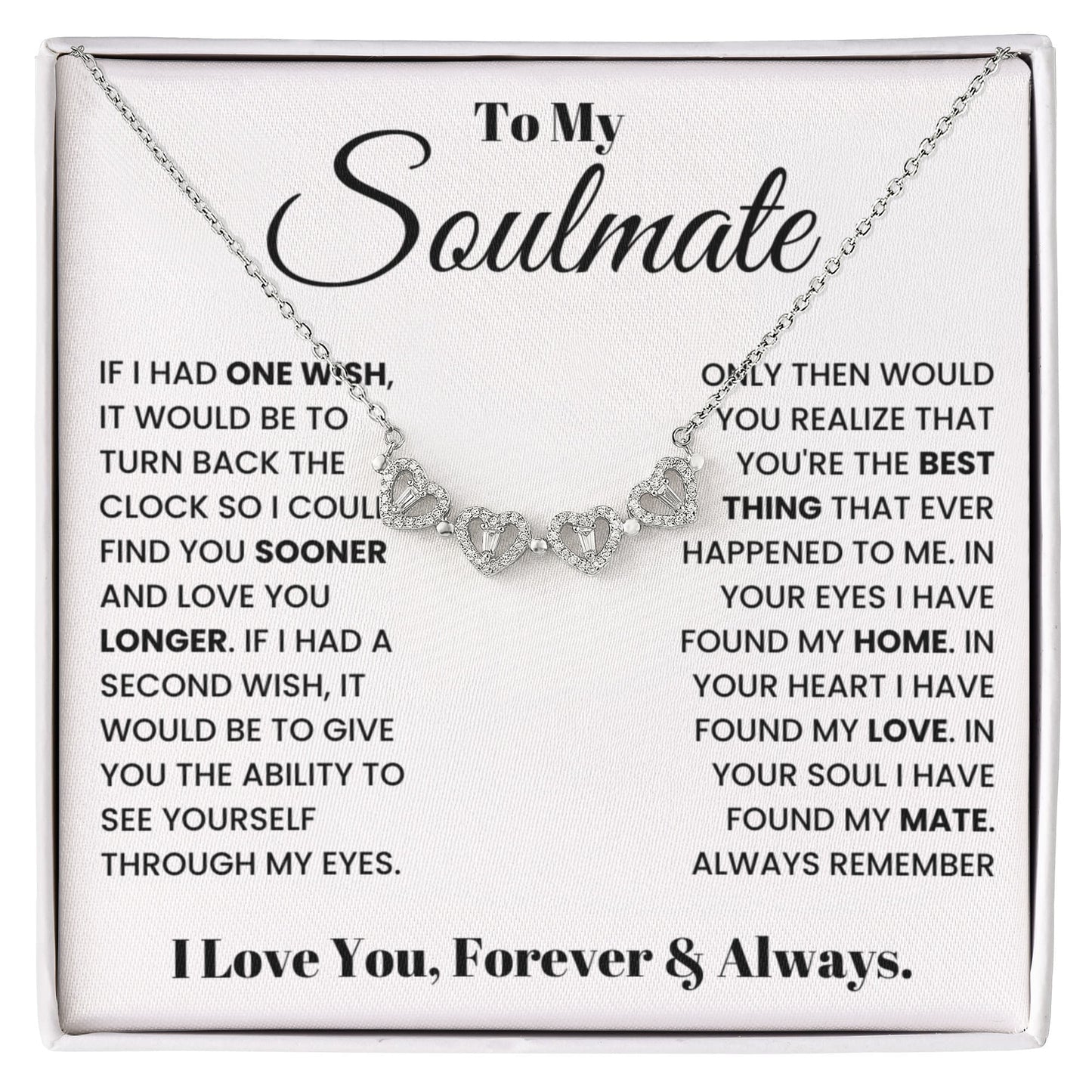Soulmate Heart Clover Convertible Necklace