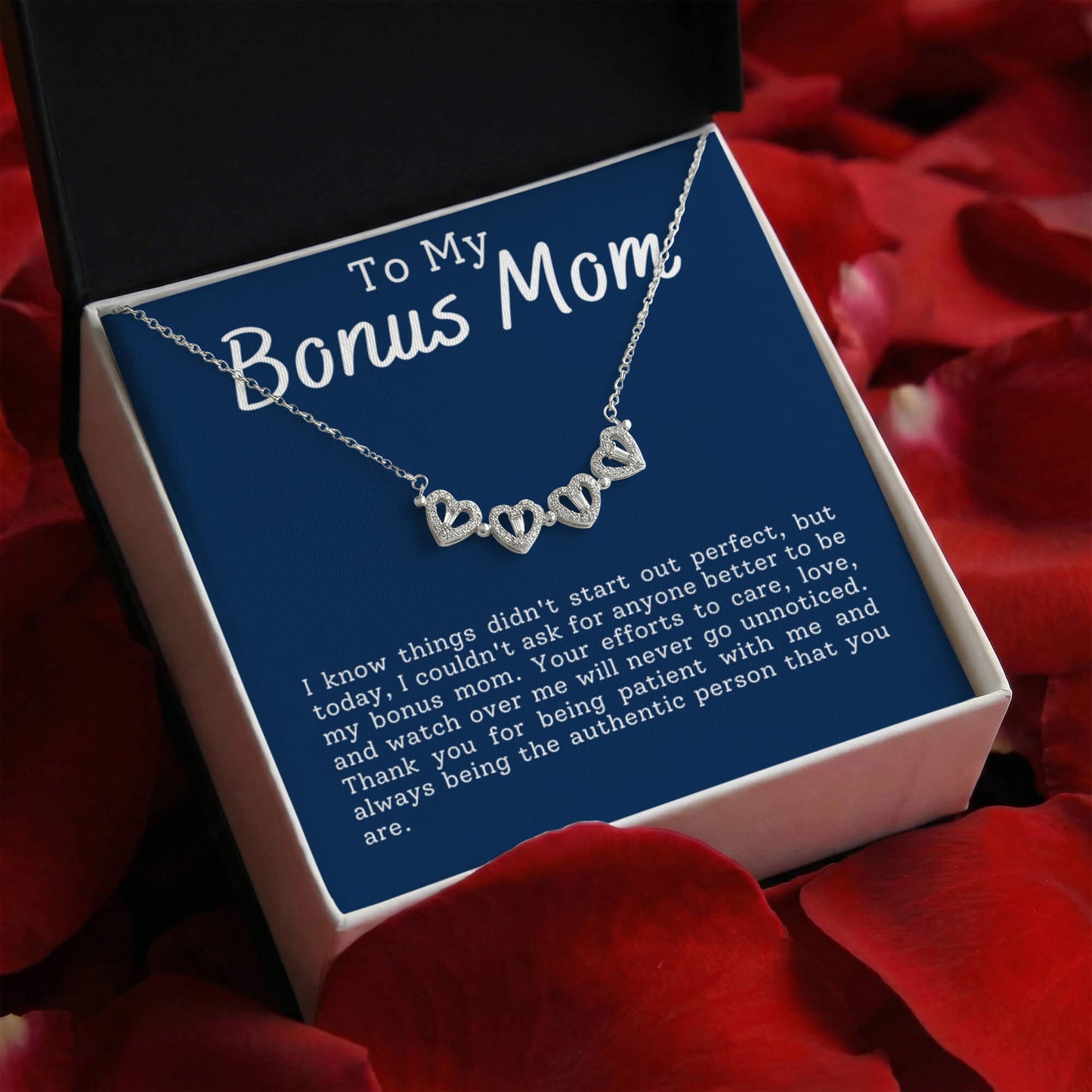 Bonus Daughter Clover Heart Convertible Necklace