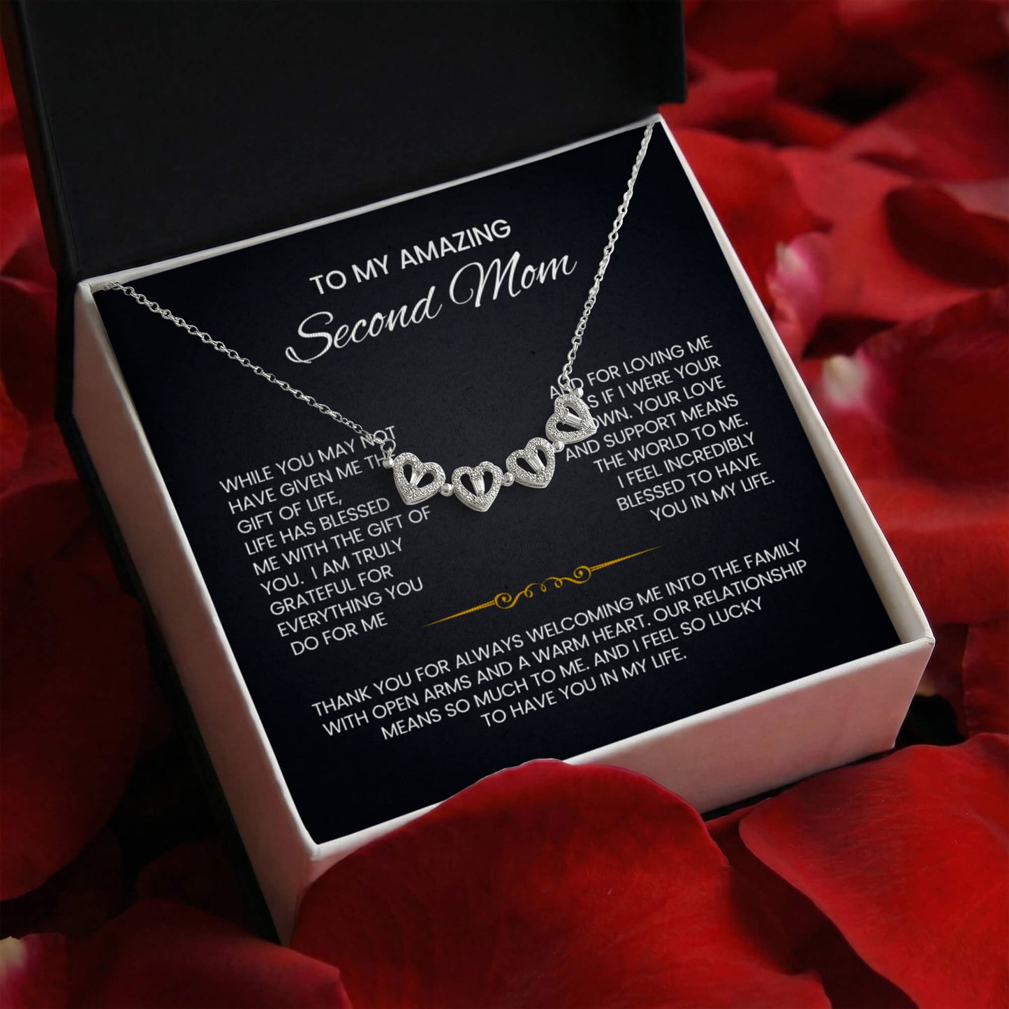 Second Mom Clover Heart Convertible Necklace