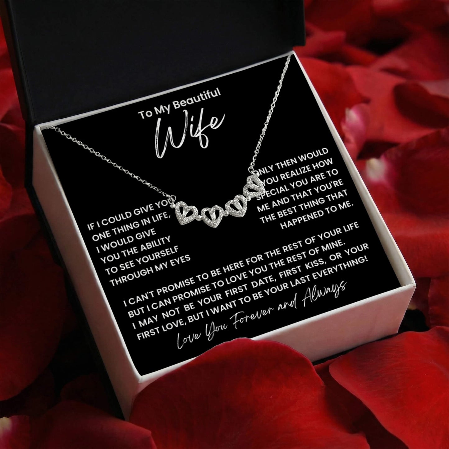 Wife Convertible Clover Hearts Necklace
