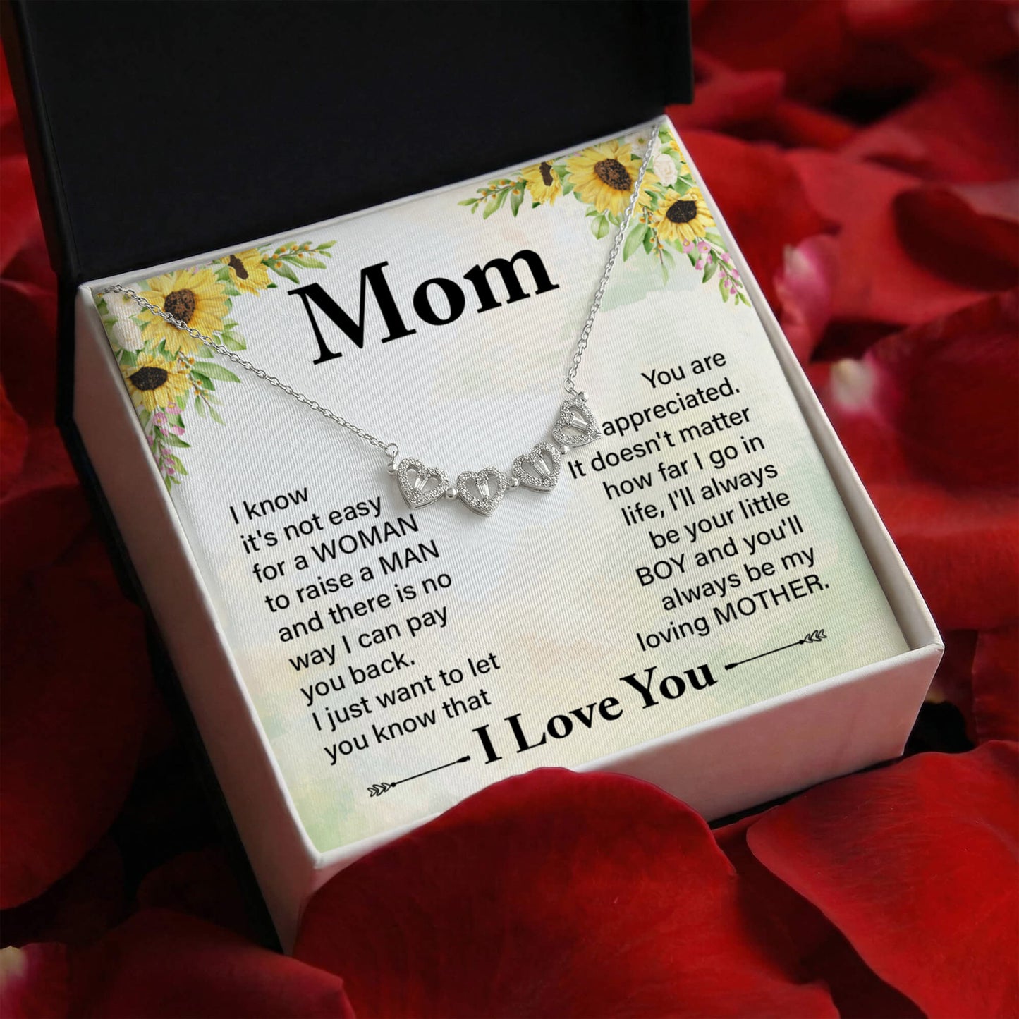 Mom Clover Heart Convertible Necklace