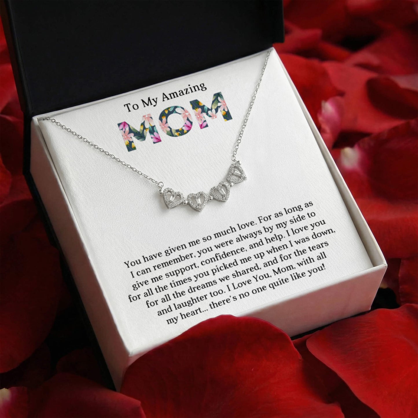 Mom Clover Heart Convertible Necklace