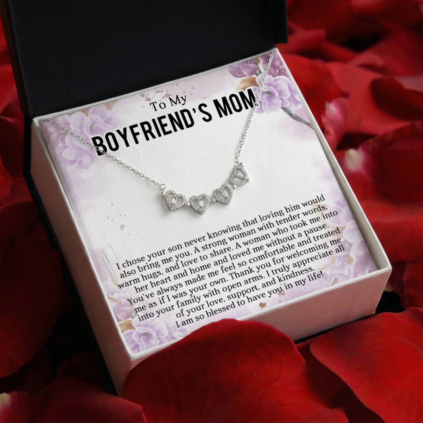 Boyfriends Mom Clover Heart Convertible Necklace
