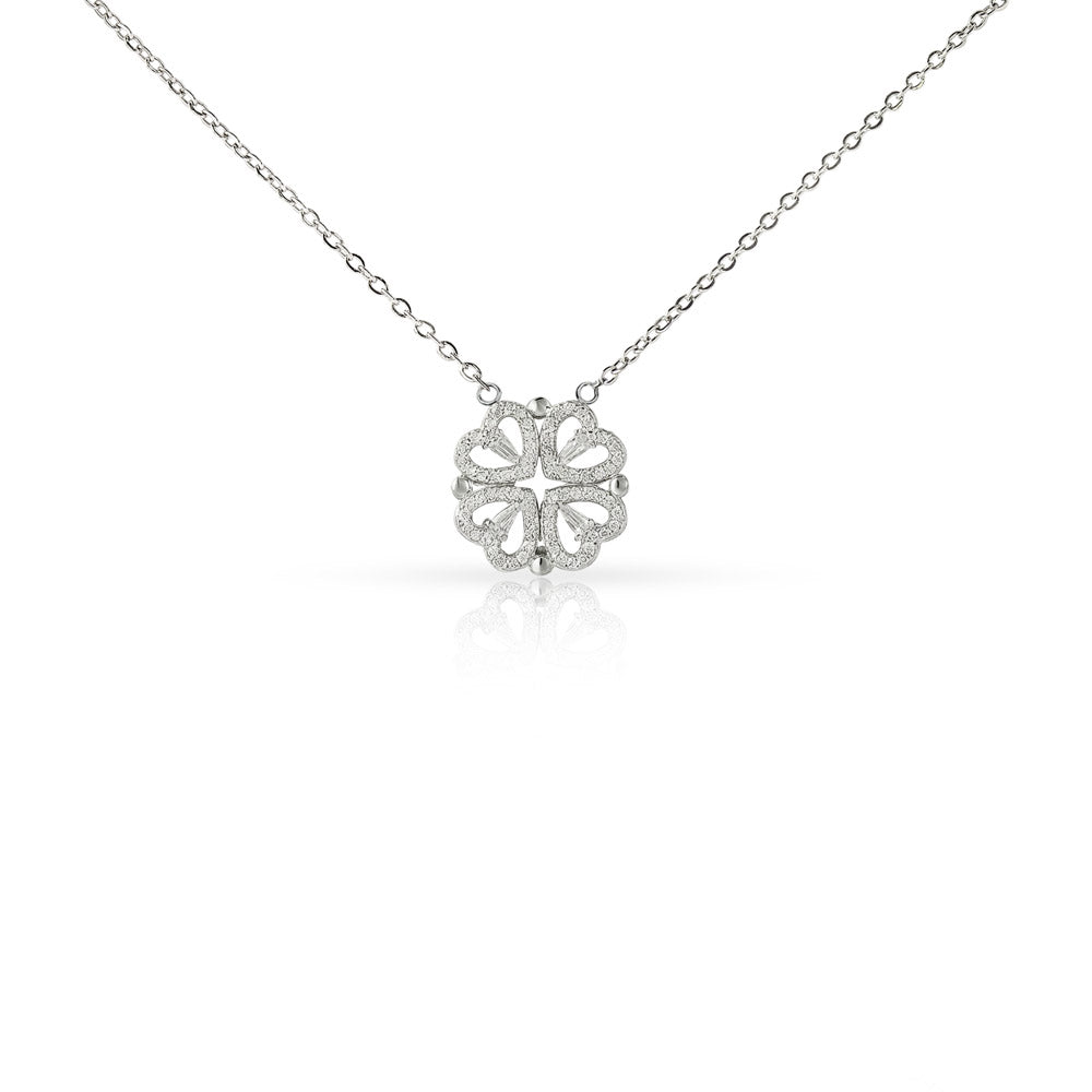 To My Beautiful Daughter  Heart Clover Convertible Necklace