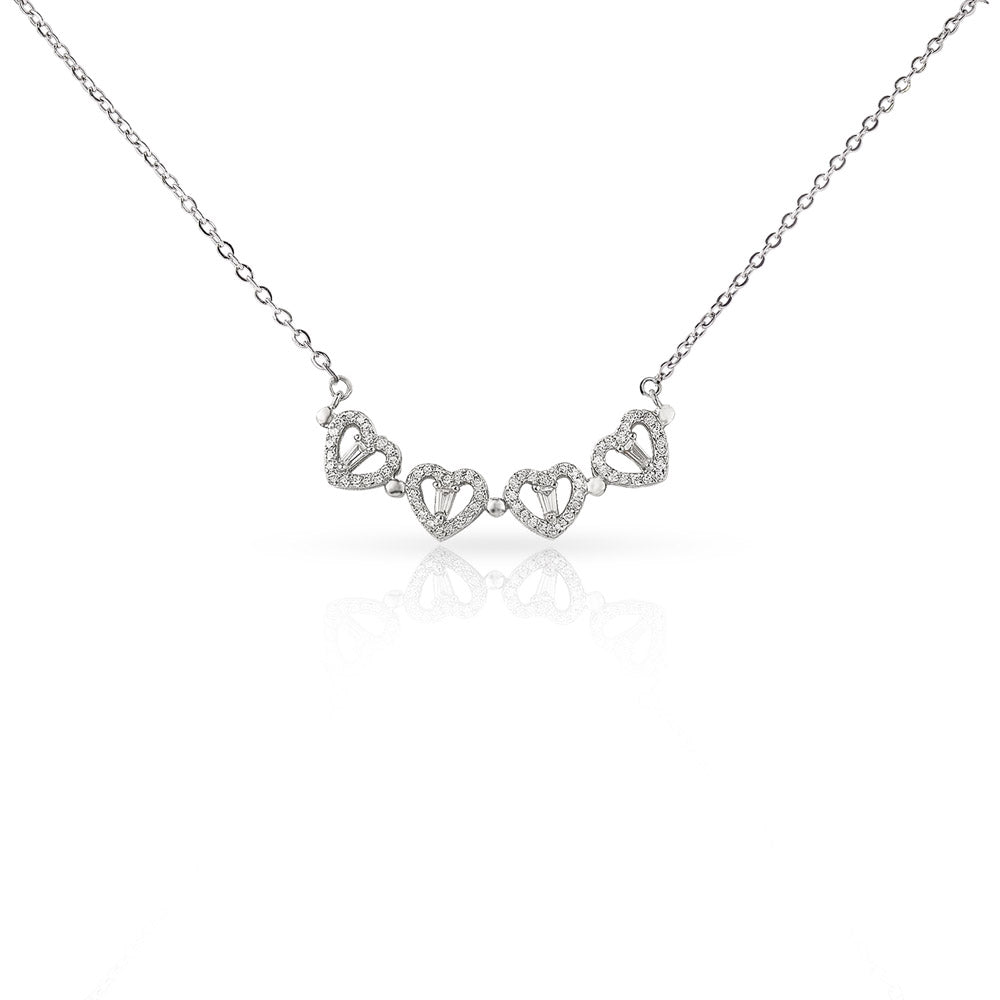 To My Beautiful Daughter  Heart Clover Convertible Necklace