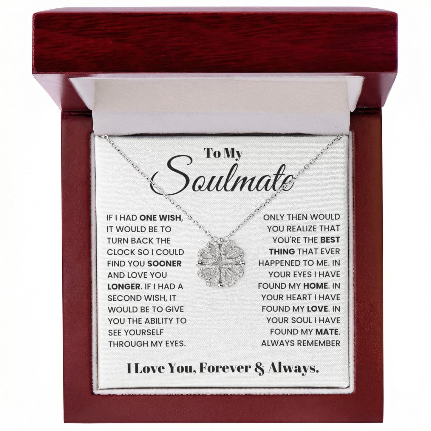 Soulmate Heart Clover Convertible Necklace