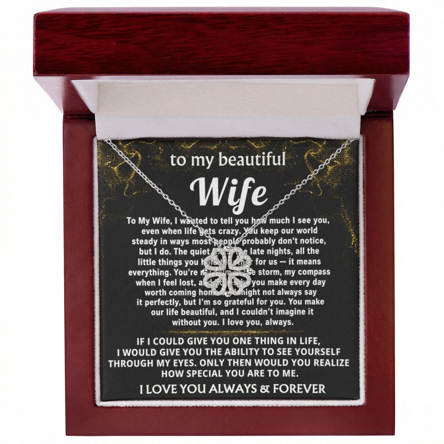 To My Wife, You make our life beautiful.