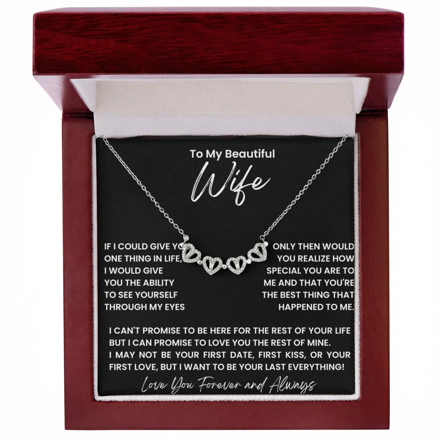 Wife Convertible Clover Hearts Necklace