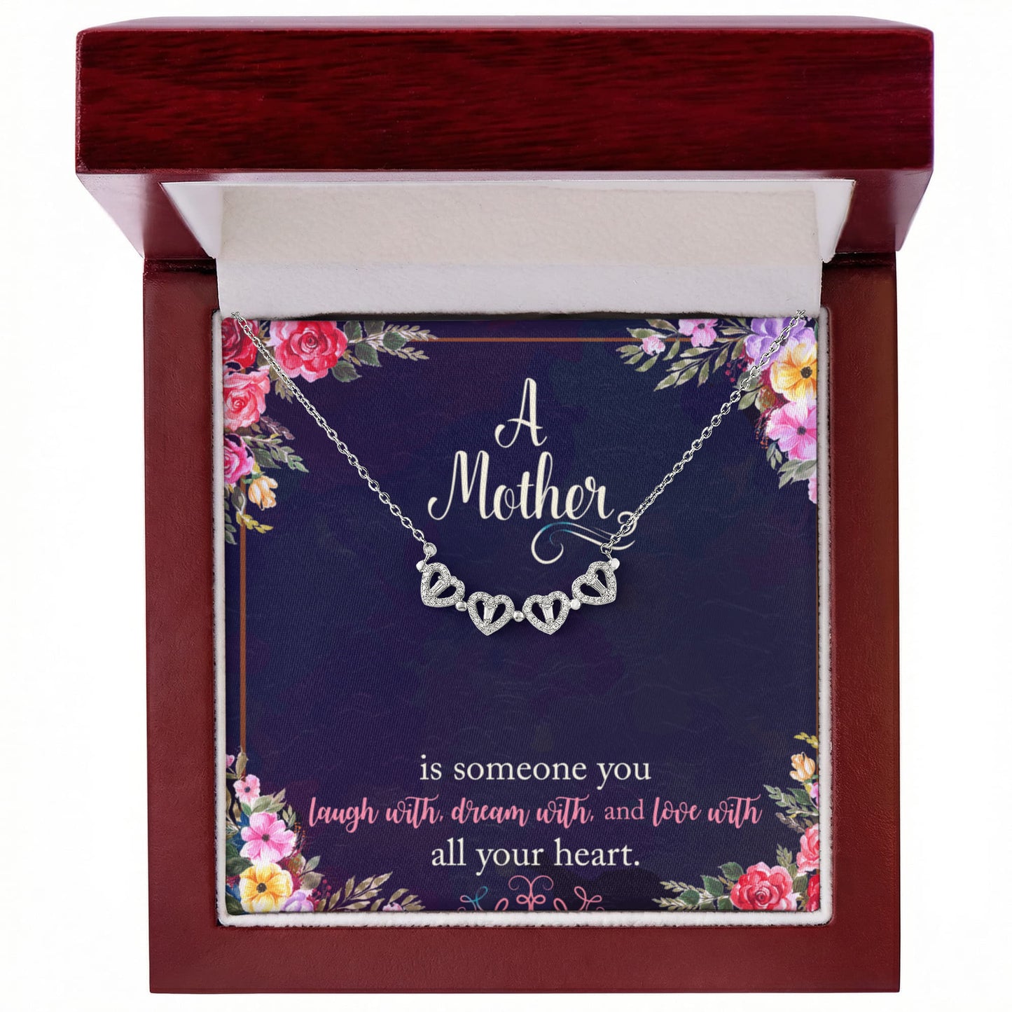 Mother Clover Heart Convertible Necklace