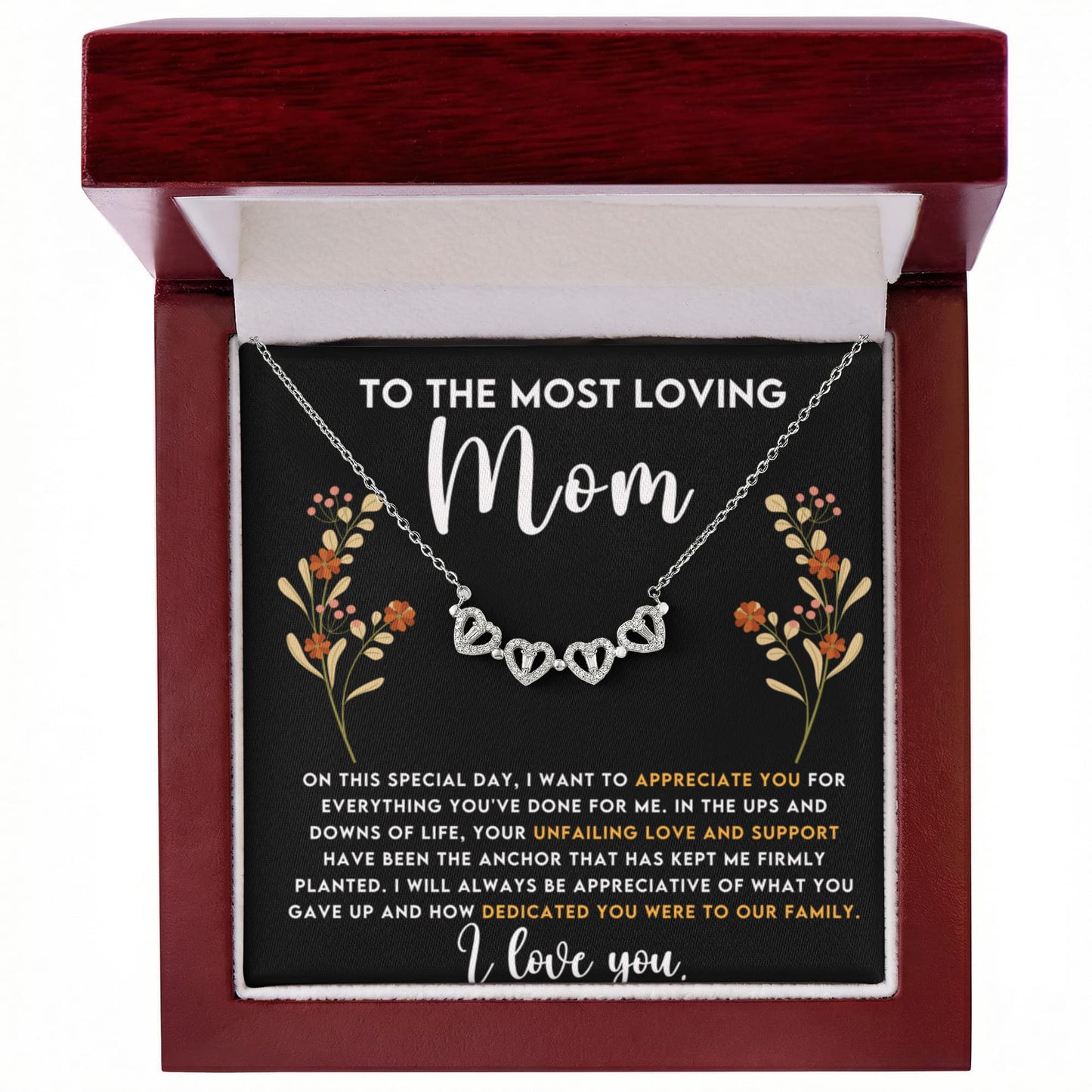 Mom Clover Heart Convertible Necklace