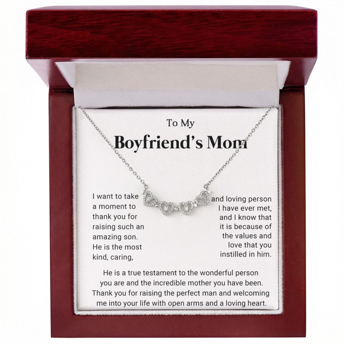 Boyfriends Mom Clover Heart Convertible Necklace