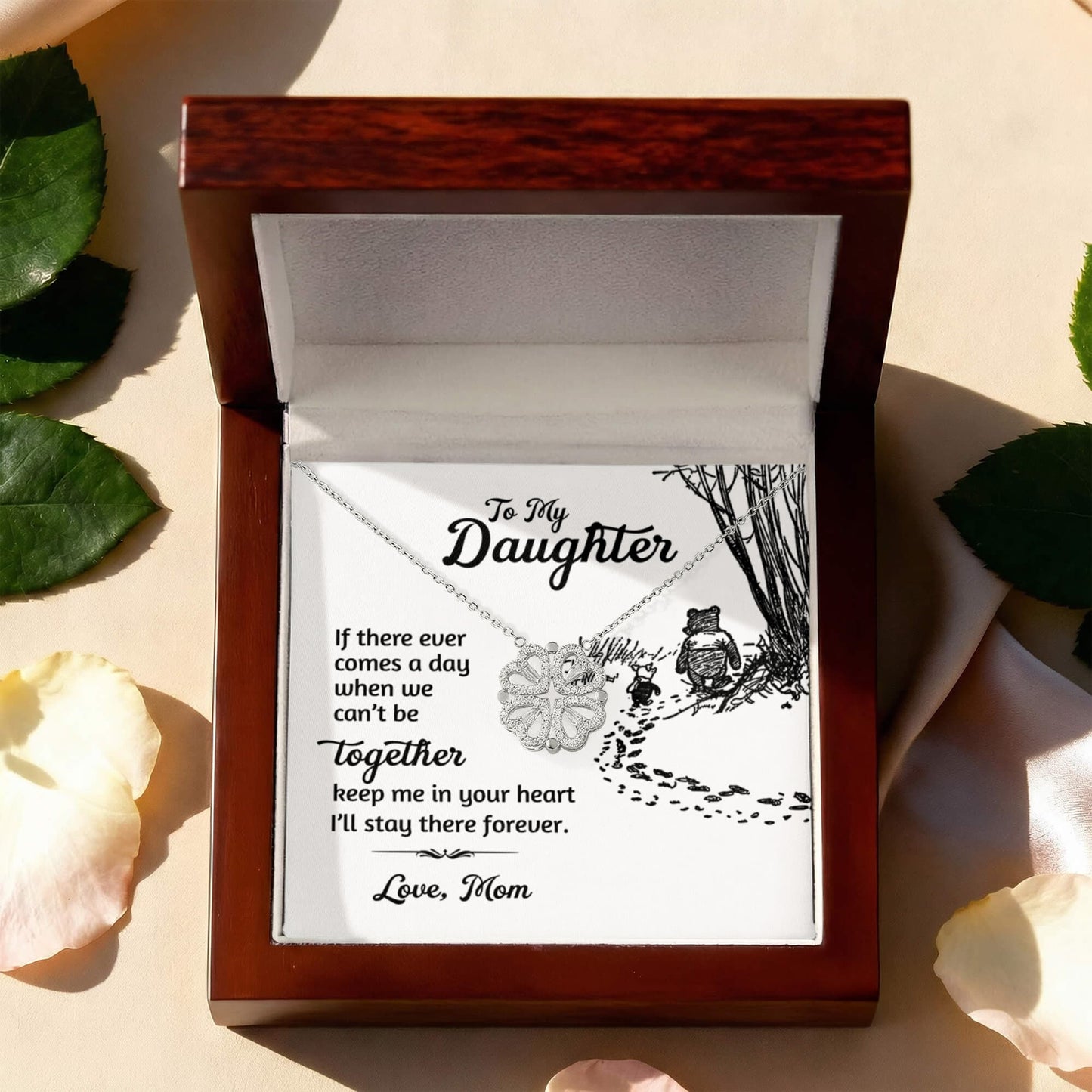 Daughter Clover Convertible Necklace Gift from Mom