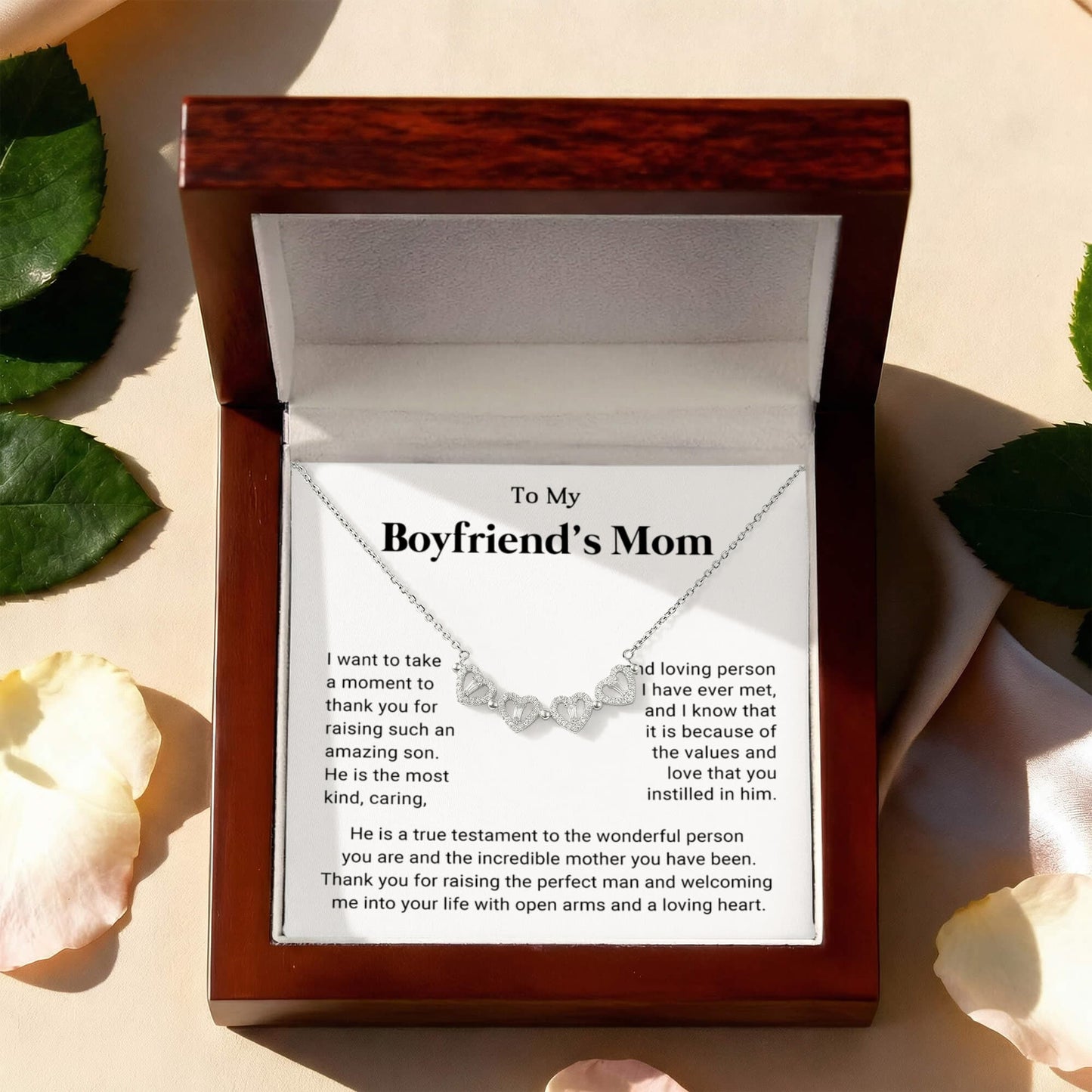 Boyfriends Mom Clover Heart Convertible Necklace