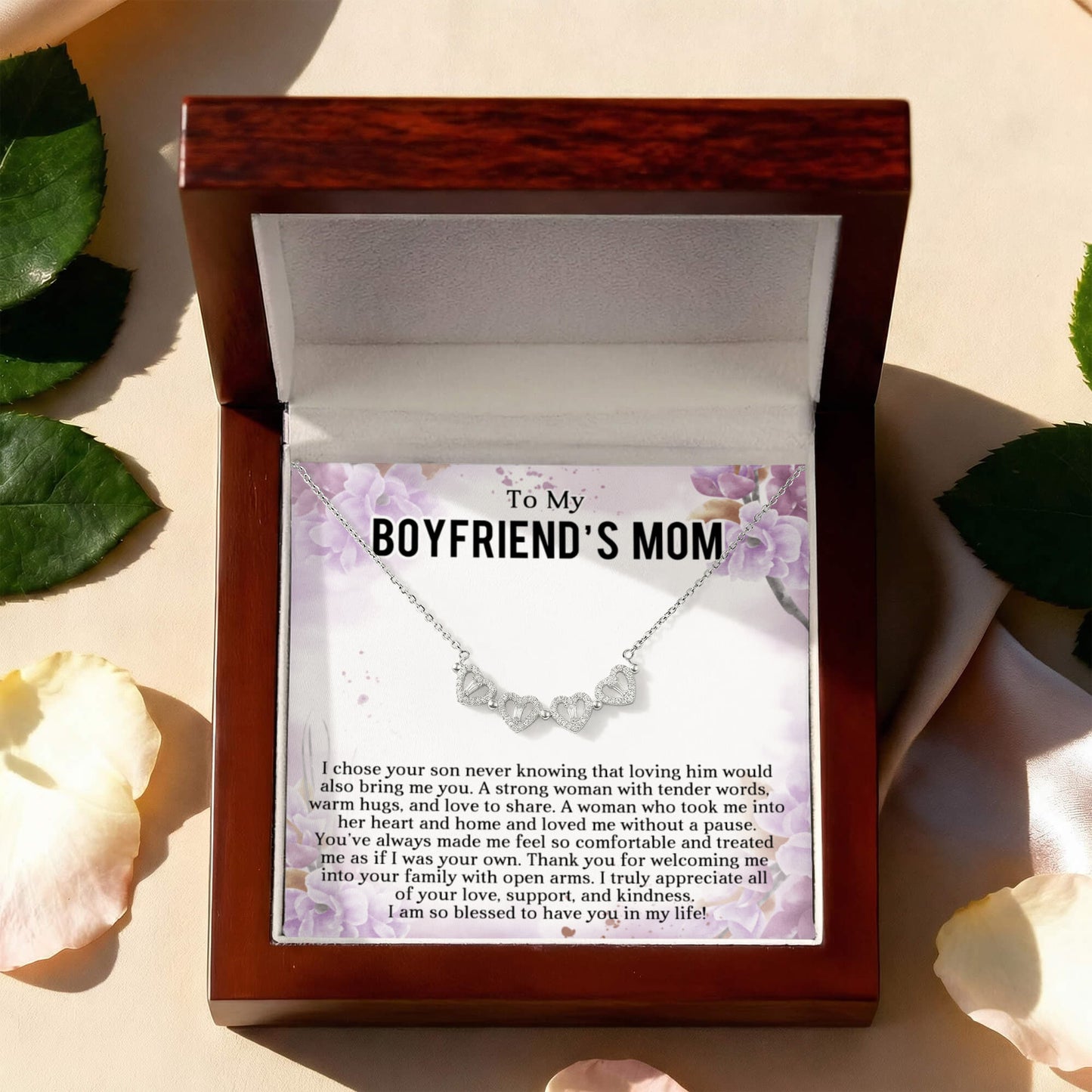 Boyfriends Mom Clover Heart Convertible Necklace