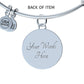 Prayers for Isreal  Engraved Bangle Bracelet-[Heartfelt Family Gift]