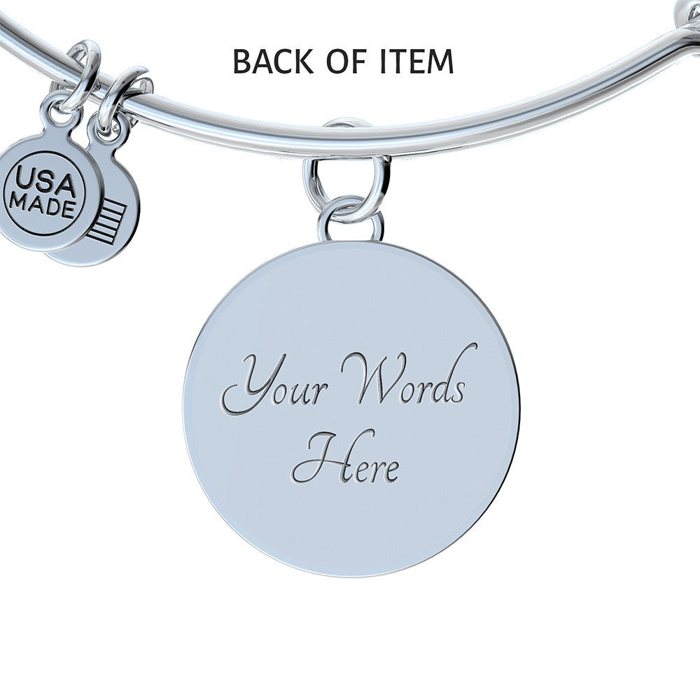 Soulmate If I did Anything Right Engraved Bangle Bracelet-[Heartfelt Family Gift]