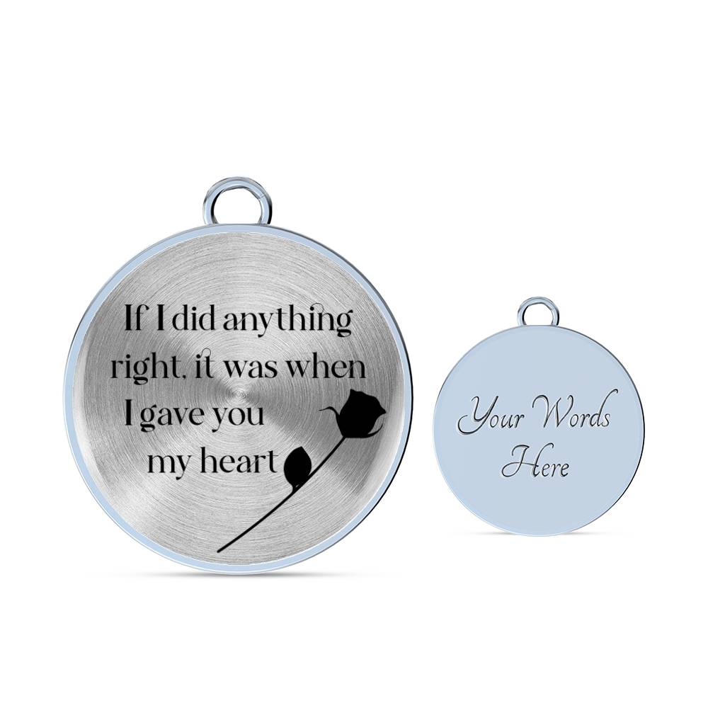 Soulmate If I did Anything Right Engraved Bangle Bracelet-[Heartfelt Family Gift]