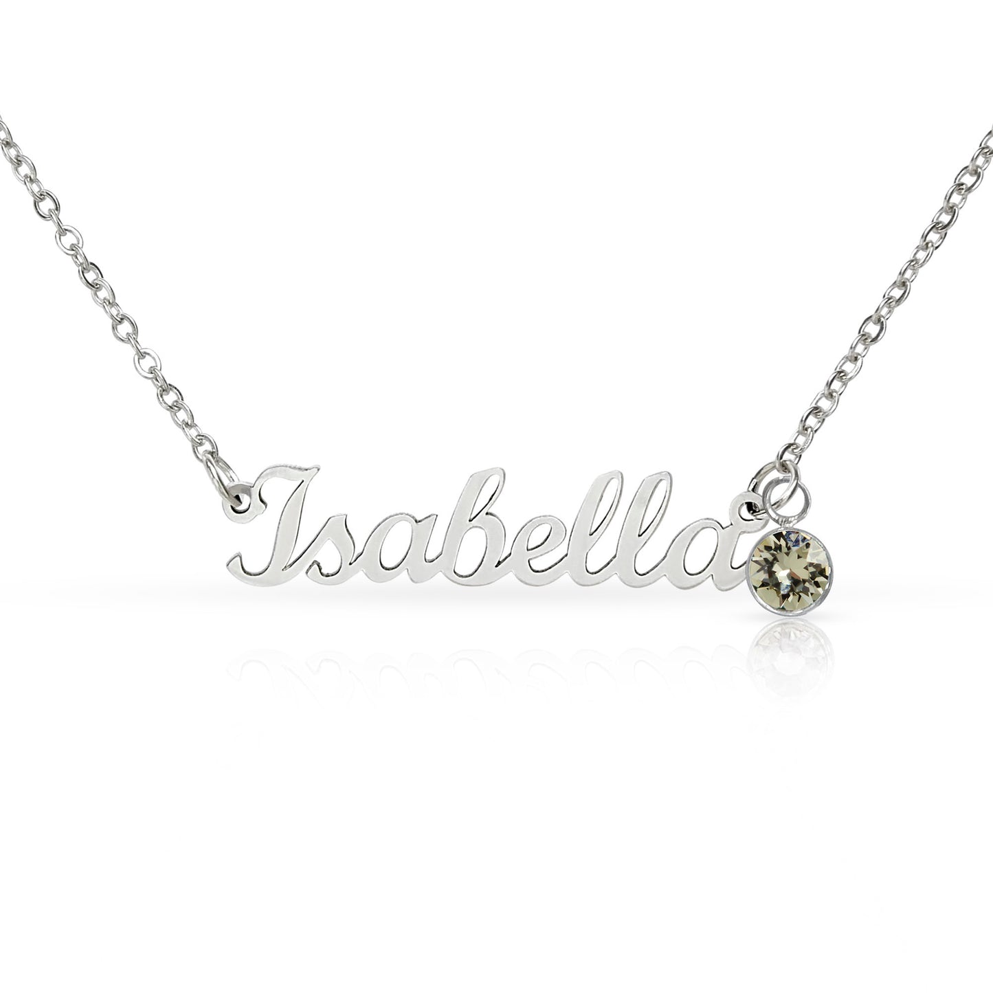 Kindergarten Graduation Birthstone Name Necklace