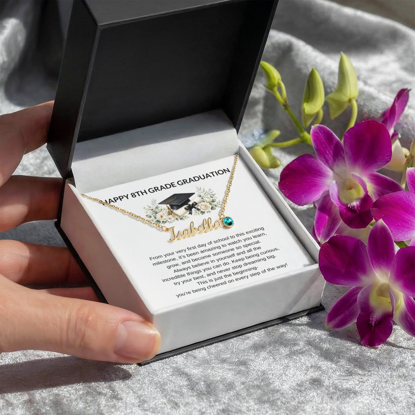 8th Grade Graduation Name Necklace