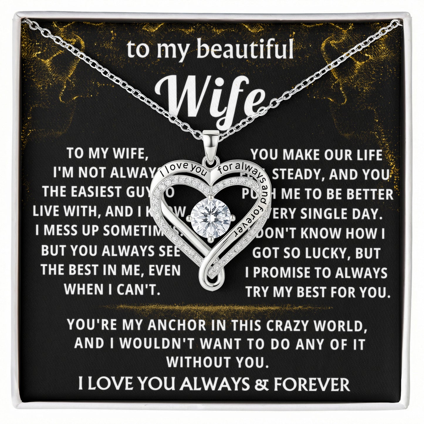 To My Wife, You always see the best in me.