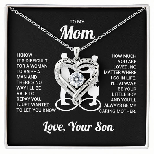 Mom from Son Love You Always Heart Necklace